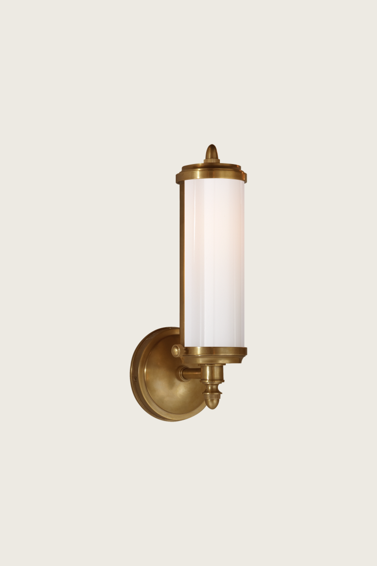 Merchant Bath Sconce in Brass