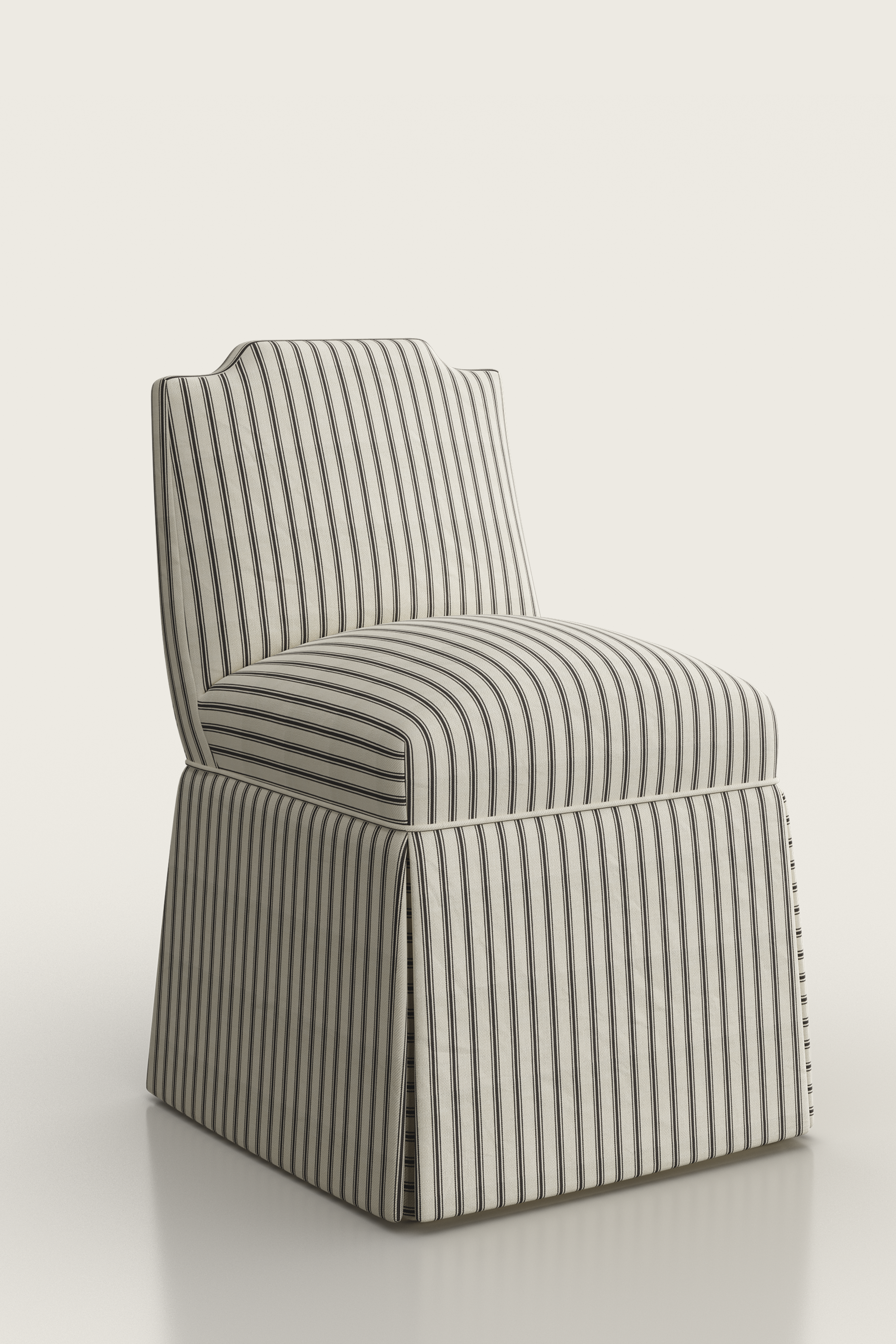 Meghan Stool in Marquet Ticking Stripe