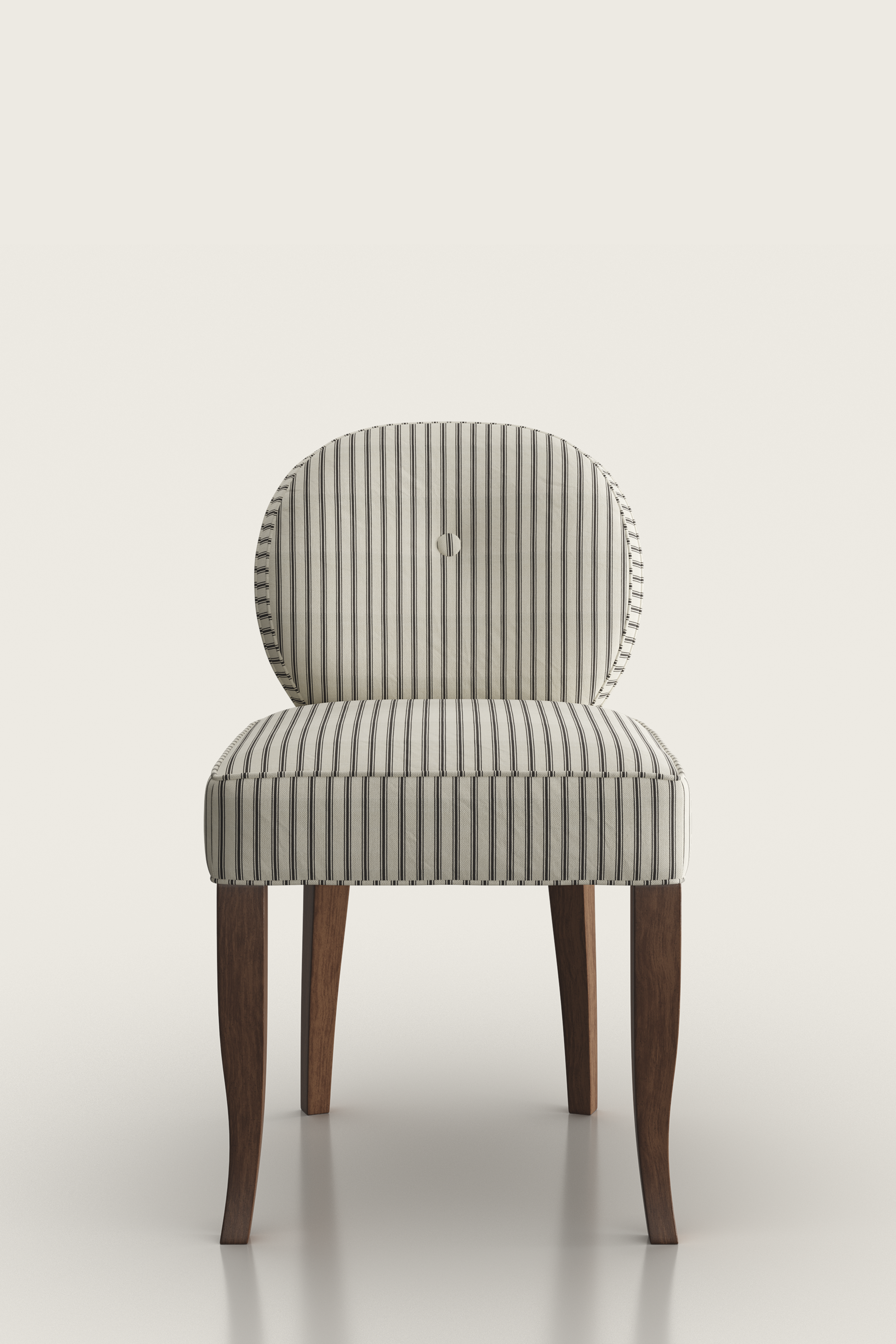 Rose Stool in Marquet Ticking Stripe