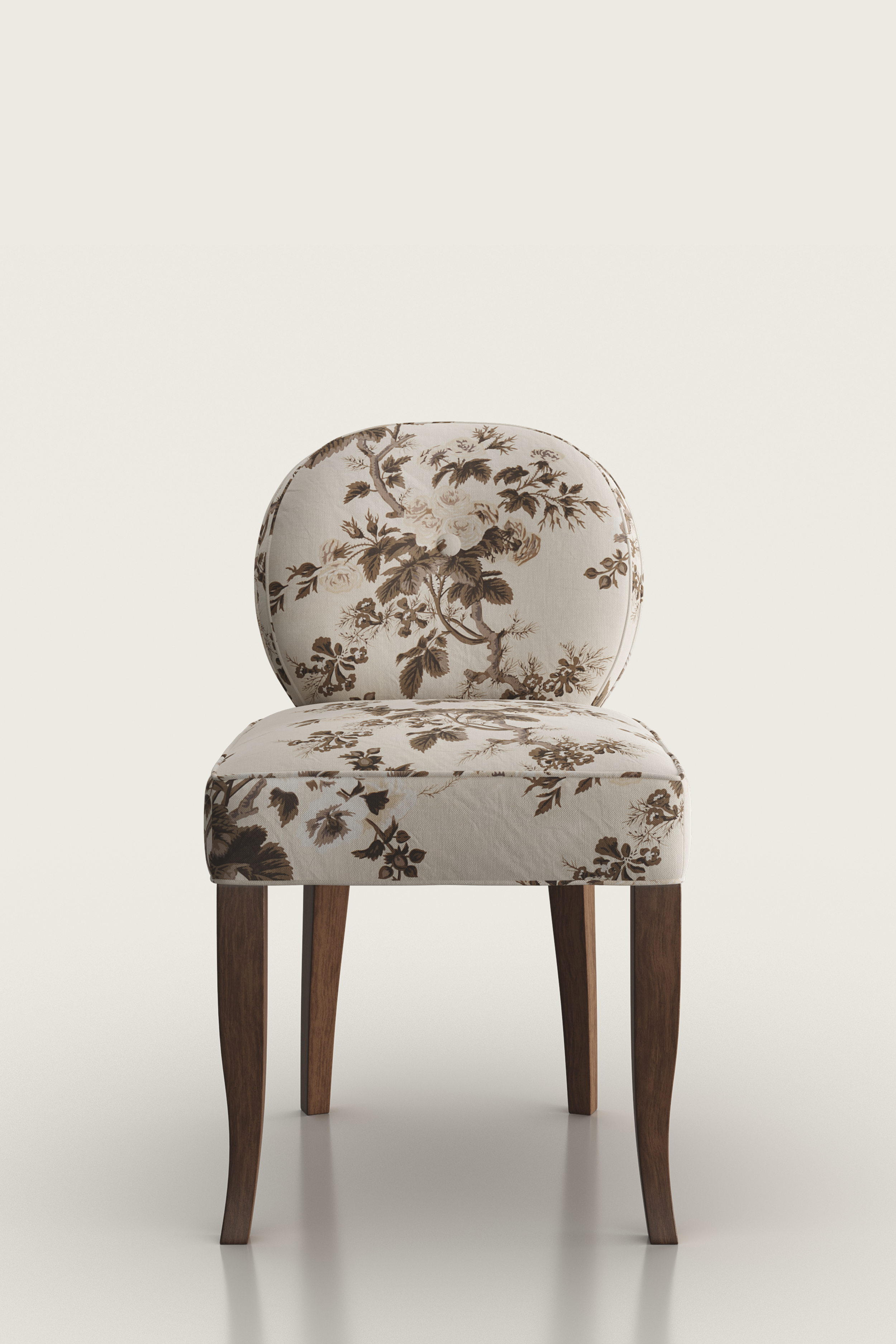 Rose Stool in Pyne Hollyhock