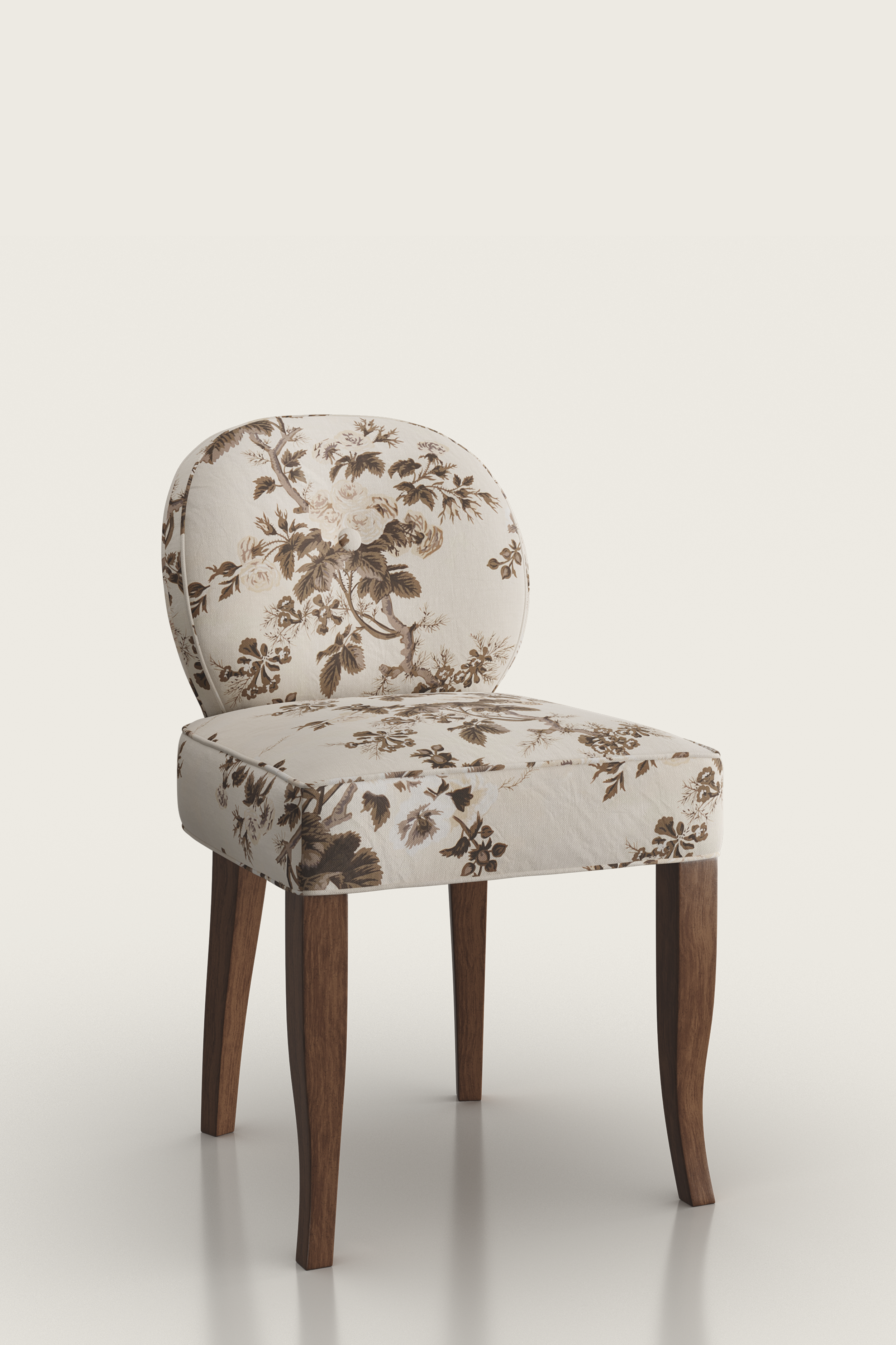 Rose Stool in Pyne Hollyhock